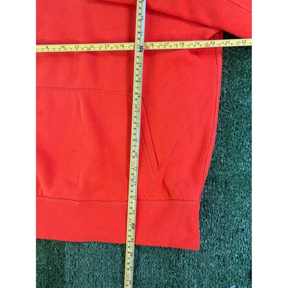 Polo Ralph Lauren Mens Performance Hoodie Orange Pony Logo Sweatshirt Size M - Picture 6 of 7